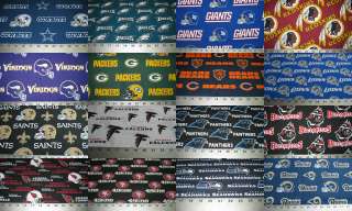   Fabric   NFC Teams   1/4 yard   9 inches high x 60 inches wide  