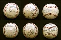 1942 Montgomery Rebels team signed baseball (19 sigs)  