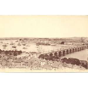   Vintage Postcard View of The Bay   Bordeaux France 