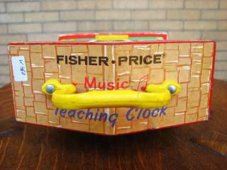 Antique FISHER PRICE Musical Teaching Clock w960  