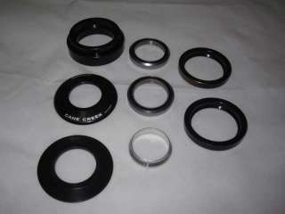 Kit includes bearings, crown race, adapters, top bearing wedge, top 