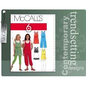  McCalls Sewing Pattern M5840 Girls Tops, Sash, Belt, Dresses 