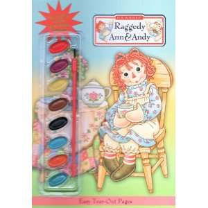    Raggedy Ann Tea Time Activity Book with Paints Toys & Games
