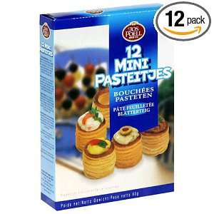 Jos Poell Mini Bouchees, 2.12 Ounce Units (Pack of 12)  