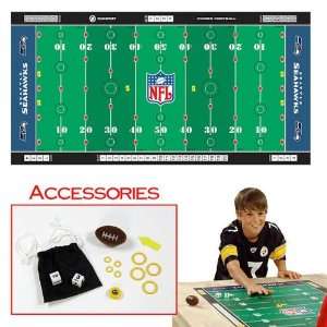  NFLR Licensed Finger FootballT Game Mat   Seahawks Toys & Games