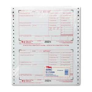  ~:~ TOPS BUSINESS FORMS ~:~ W 2 Tax Forms for Dot Matrix 