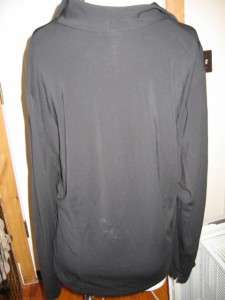 Talbots Woman Black Plus Size Long Sleeve Button Down Shirt 1X  