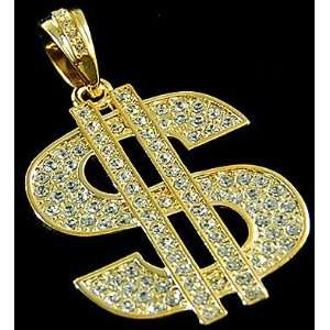  Bling Dollar Hip Hop Mens Necklace: Everything Else