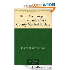   County Medical Society Joseph Bradford Cox  Kindle Store