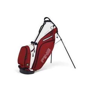  PING Personalized Hoofer Stand Bag   Inferno Red/White 