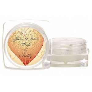   Leaf Design Personalized Large Lip Balm Pot with SPF15 Pro (Set of 24