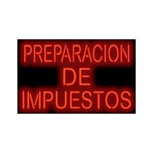  Spanish Tax Preparation (Preparacion De Impuestos) Neon 