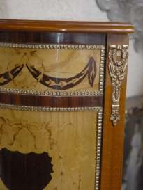 FRENCH LOUIS XV SATINWOOD CHEST COMMODE DRAWERS CABINET  