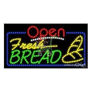 Fresh Bread LED Business Sign 17 Tall x 32 Wide x 1 Deep