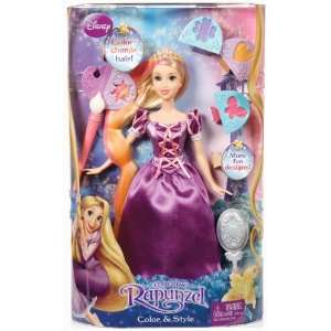   Disney Tangled Featuring Rapunzel Color and Style Doll: Toys & Games