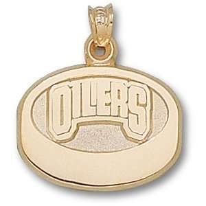  Edmonton Oilers NHL Oilers Puck Pendant (14kt) Sports 