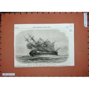   1865 Ship Wreck Duncan Dunbar Australian Brazil Print: Home & Kitchen