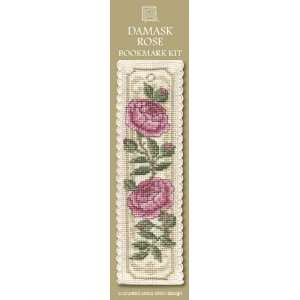   Heritage Damask Rose Counted Cross Stitch Bookmark Kit: Toys & Games