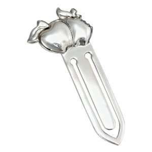  Sterling Silver High Polish Apple Bookmark: Jewelry