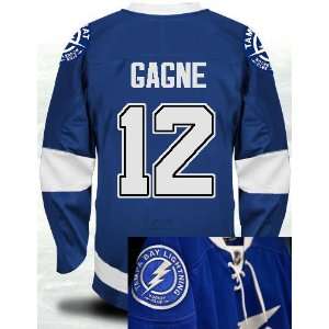 2011 12 Tampa Bay Lightning Authentic NHL Jerseys #12 Simon Gagne Blue 