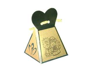 200 Gold / Silver Wedding Bomboniere Favour Boxes  