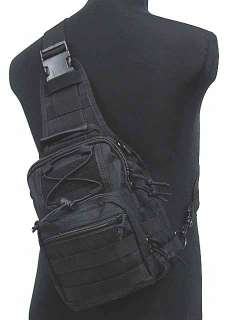 Tactical Molle Utility Gear Shoulder Sling Bag Black S  