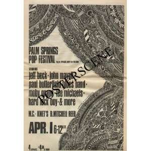  Jeff Beck Mayall Butterfield Concert Ad Poster 1969