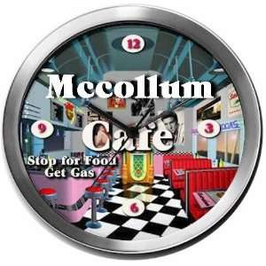  MCCOLLUM 14 Inch Cafe Metal Clock Quartz Movement: Kitchen 