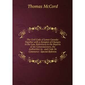   As . and Code De Commerce : Special Referenc: Thomas McCord: Books