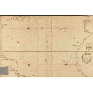  1756 map North Atlantic Ocean