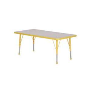   2448BG 24 in. x 48 in. Rectangle Table with Ball Glide: Home & Kitchen