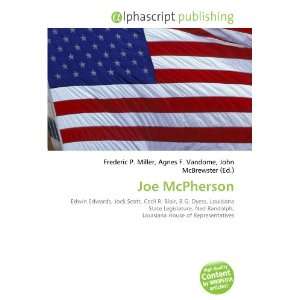  Joe McPherson (9786132760647) Books