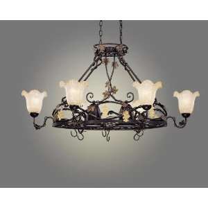   Brunello Eight Light Up Light Chandelier from the Brunello Colle: Home