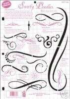 Swirly Doodles Template   Hot Off The Press Scrapbook  