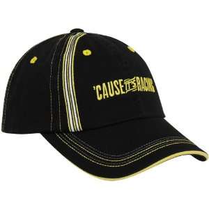  NASCAR Black Cause Its Racing Adjustable Hat: Sports 