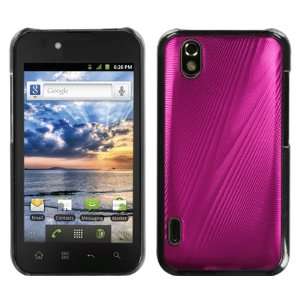  LG LS855 (Marquee) Hot Pink Cosmo Back Protector Cover (free Anti 