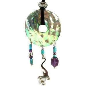  Medicine Stone by Wild Pearle Gecko Spirit Large Abalone 