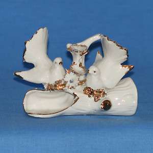  Italian Porcelain Birds on a Branch Figurine or Napkin Ring  