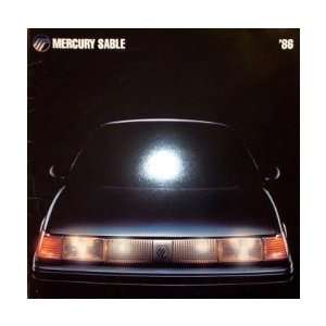    1986 MERCURY SABLE Sales Brochure Literature Book: Automotive