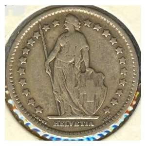  Swiss Silver Coin One Franc 1914B KM24 