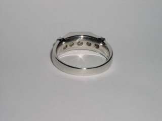 Mens Platinum & Diamond Band Ring Size 12  