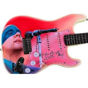  REM Autographed Signed Custom Airbrush Fender Guitar 
