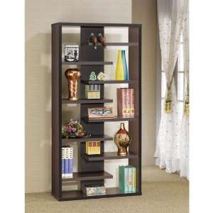  Semi Backless Display Cabinet in Cappuccino Finish 