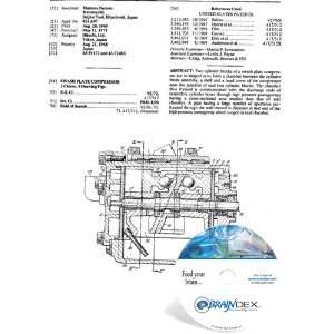  NEW Patent CD for SWASH PLATE COMPRESSOR 