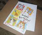   Birthday full of surprises puppy dog & Kitty cat Greeting Card (F