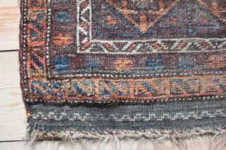 Antique fantastic Baluch prayer tent rug  