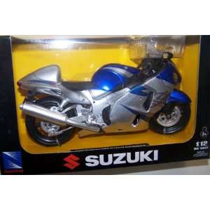   05 Suzuki Gsx r1300r Hayabusa in Color Silver and Blue: Toys & Games