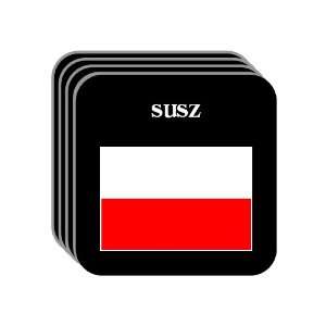  Poland   SUSZ Set of 4 Mini Mousepad Coasters 