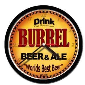  BURREL beer and ale cerveza wall clock: Everything Else