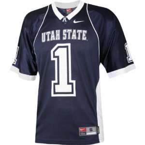 com Utah State Aggies Football Jersey Nike #1 Navy Replica Football 